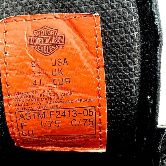 HARLEY DAVIDSON LACES RIDING BOOTS Black-Of Course - Picture 5 of 6